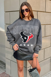 HOUSTON TEXANS RISING STAR PREMIUM FLEECE CREWNECK PULLOVER