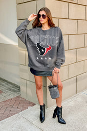 HOUSTON TEXANS RISING STAR PREMIUM FLEECE CREWNECK PULLOVER