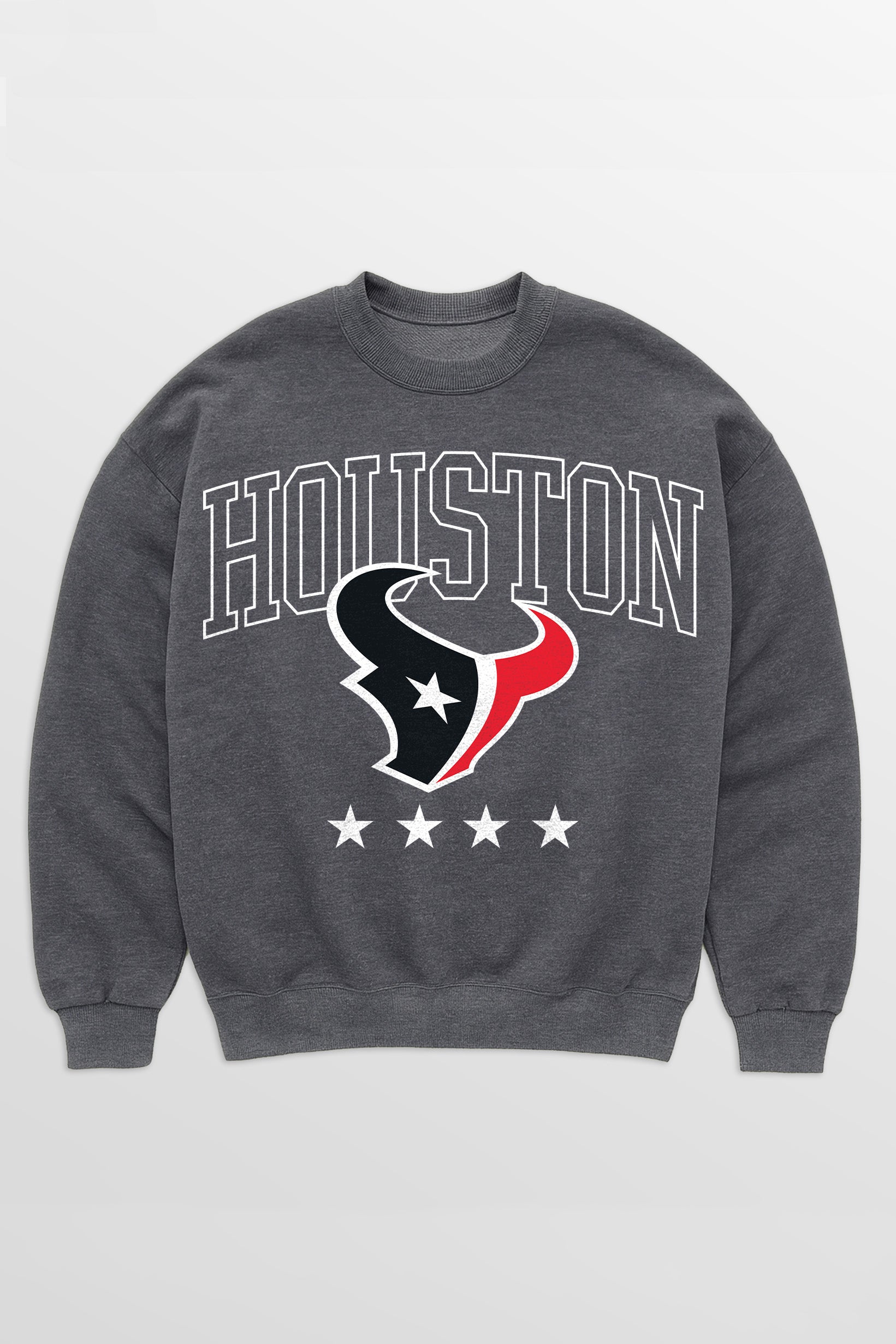 HOUSTON TEXANS RISING STAR PREMIUM FLEECE CREWNECK PULLOVER