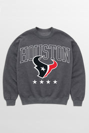 HOUSTON TEXANS RISING STAR PREMIUM FLEECE CREWNECK PULLOVER