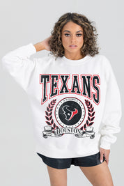 HOUSTON TEXANS STAY COOL PREMIUM FLEECE CREWNECK PULLOVER