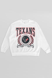 HOUSTON TEXANS STAY COOL PREMIUM FLEECE CREWNECK PULLOVER