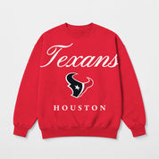 HOUSTON TEXANS LEGACY CLUB PREMIUM FLEECE CREWNECK PULLOVER