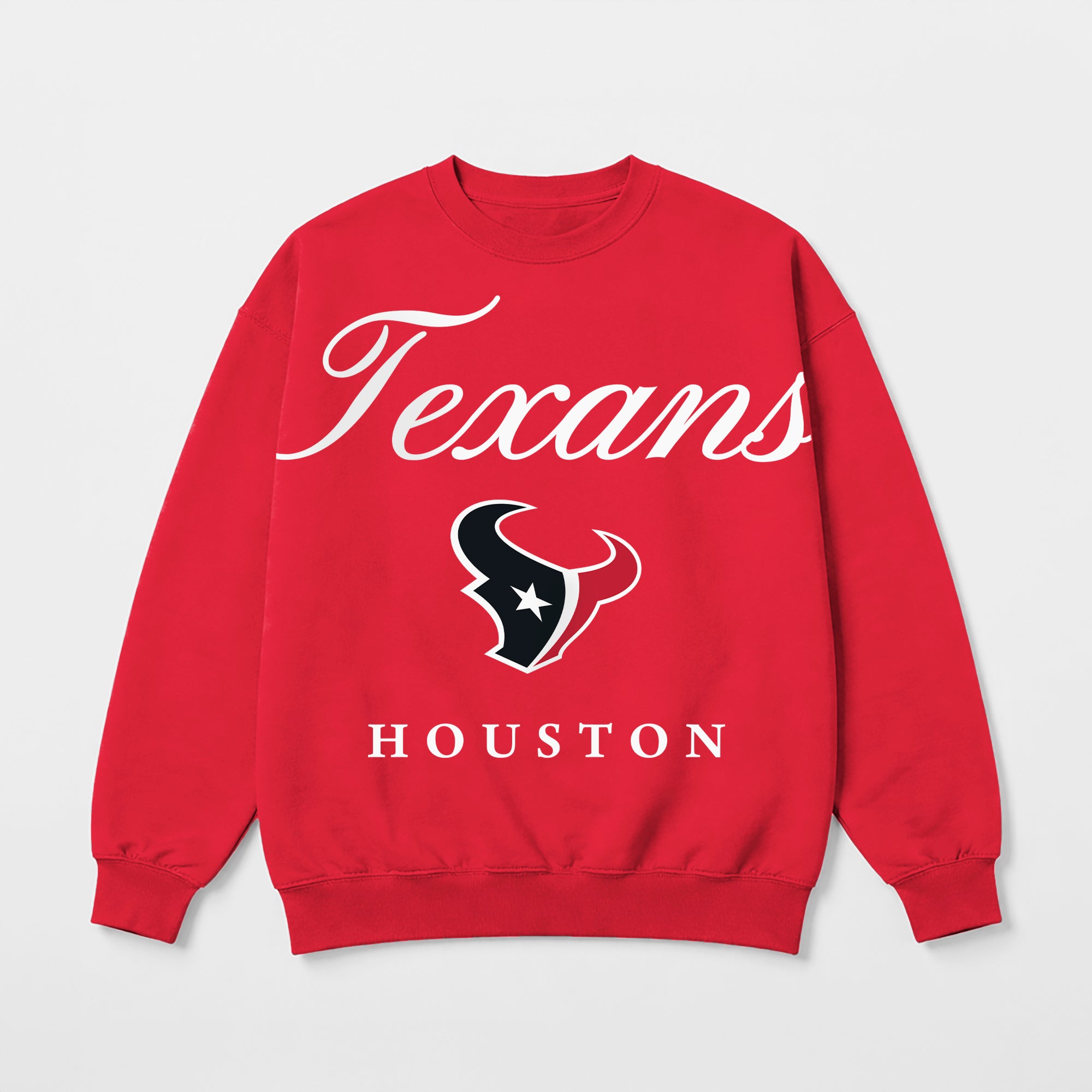HOUSTON TEXANS LEGACY CLUB PREMIUM FLEECE CREWNECK PULLOVER