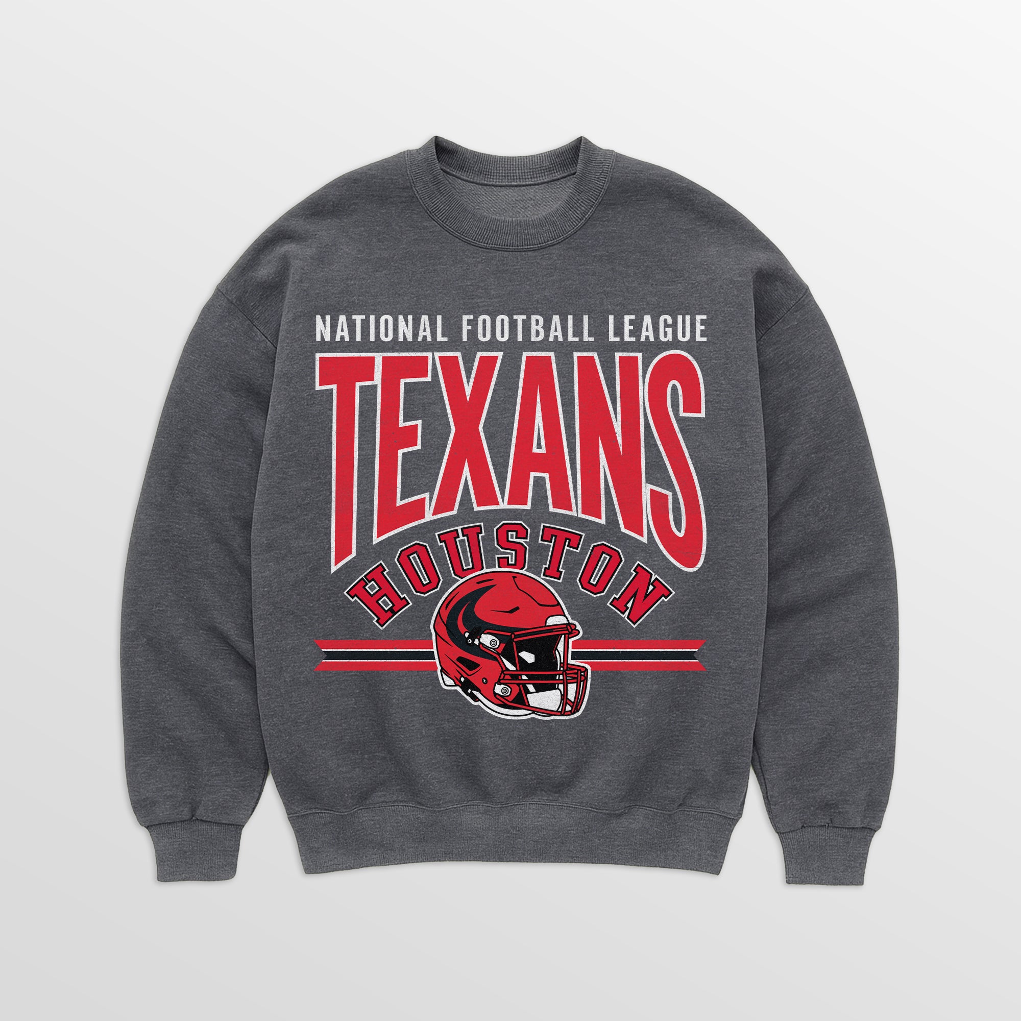 HOUSTON TEXANS KICKOFF CLASSIC PREMIUM FLEECE DROP SHOULDER CREWNECK PULLOVER