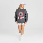 HOUSTON TEXANS SATURDAY SEAL PREMIUM FLEECE DROP SHOULDER CREWNECK PULLOVER