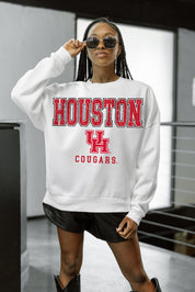 HOUSTON COUGARS FREESTYLE PREMIUM FLEECE CREWNECK PULLOVER