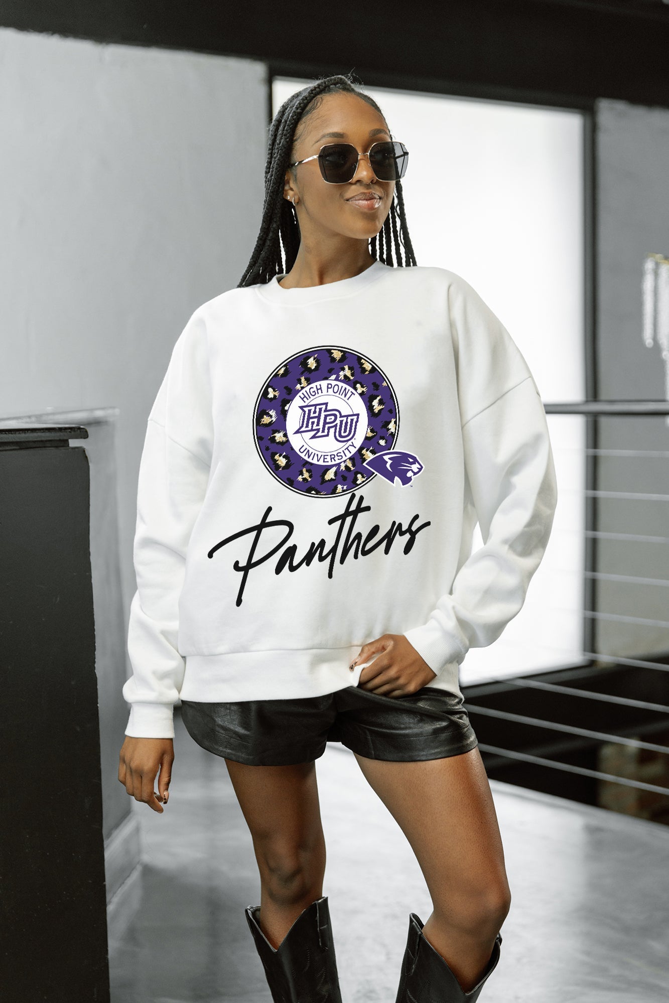 HIGH POINT PANTHERS WILD BREAKTHROUGH PREMIUM FLEECE CREWNECK PULLOVER