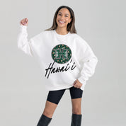 HAWAII RAINBOW WARRIORS WILD BREAKTHROUGH PREMIUM FLEECE CREWNECK PULLOVER