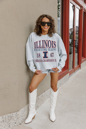 ILLINOIS FIGHTING ILLINI Allegiance Fleece Drop-Shoulder Pullover