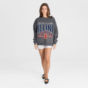 ILLINOIS FIGHTING ILLINI KICKOFF CLASSIC PREMIUM FLEECE PULLOVER