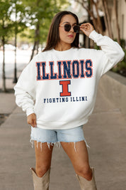 ILLINOIS FIGHTING ILLINI Freestyle Fleece Drop-Shoulder Pullover