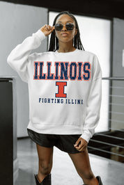 ILLINOIS FIGHTING ILLINI Freestyle Fleece Drop-Shoulder Pullover