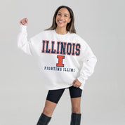 ILLINOIS FIGHTING ILLINI Freestyle Fleece Drop-Shoulder Pullover