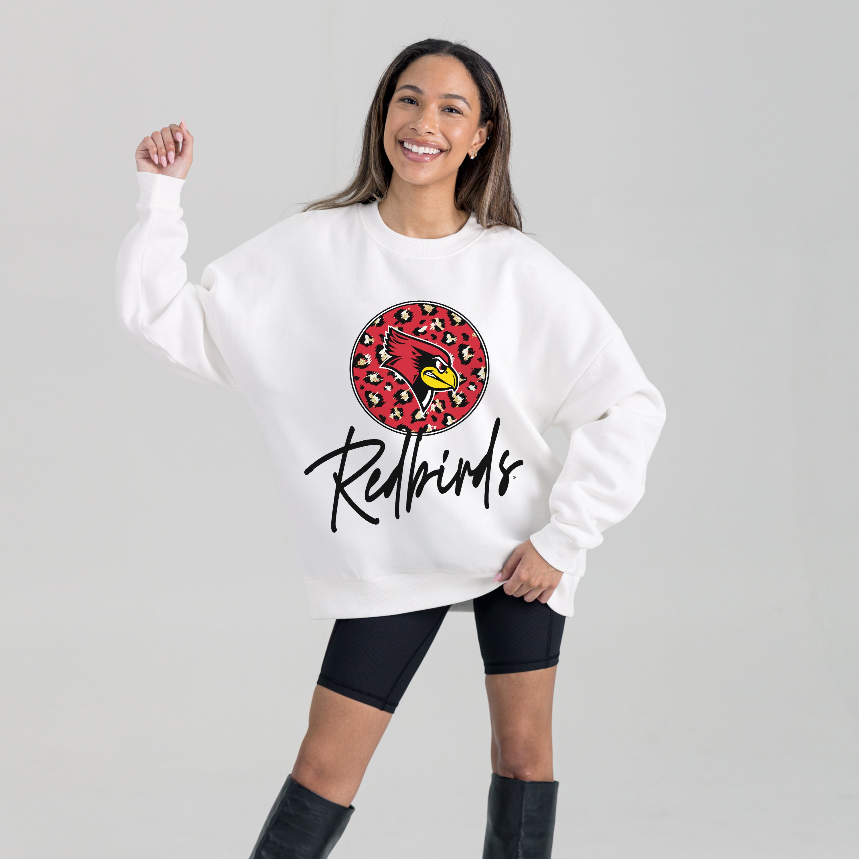 ILLINOIS STATE REDBIRDS WILD BREAKTHROUGH PREMIUM FLEECE CREWNECK PULLOVER