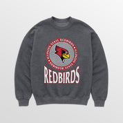 ILLINOIS STATE REDBIRDS SATURDAY SEAL PREMIUM FLEECE DROP SHOULDER CREWNECK PULLOVER