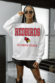 ILLINOIS STATE REDBIRDS FREESTYLE PREMIUM FLEECE CREWNECK PULLOVER