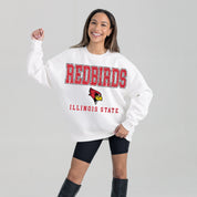 ILLINOIS STATE REDBIRDS FREESTYLE PREMIUM FLEECE CREWNECK PULLOVER