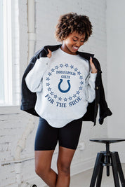 INDIANAPOLIS COLTS SUPERSTAR PREMIUM FLEECE DROP SHOULDER CREWNECK PULLOVER