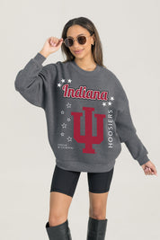 INDIANA HOOSIERS READY TO RUMBLE PREMIUM FLEECE DROP SHOULDER CREWNECK PULLOVER