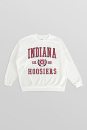 INDIANA HOOSIERS TIMELESS TRIUMPH PREMIUM FLEECE DROP SHOULDER CREWNECK PULLOVER
