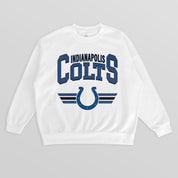 INDIANAPOLIS COLTS SWIFT STRIKE PREMIUM FLEECE CREWNECK PULLOVER