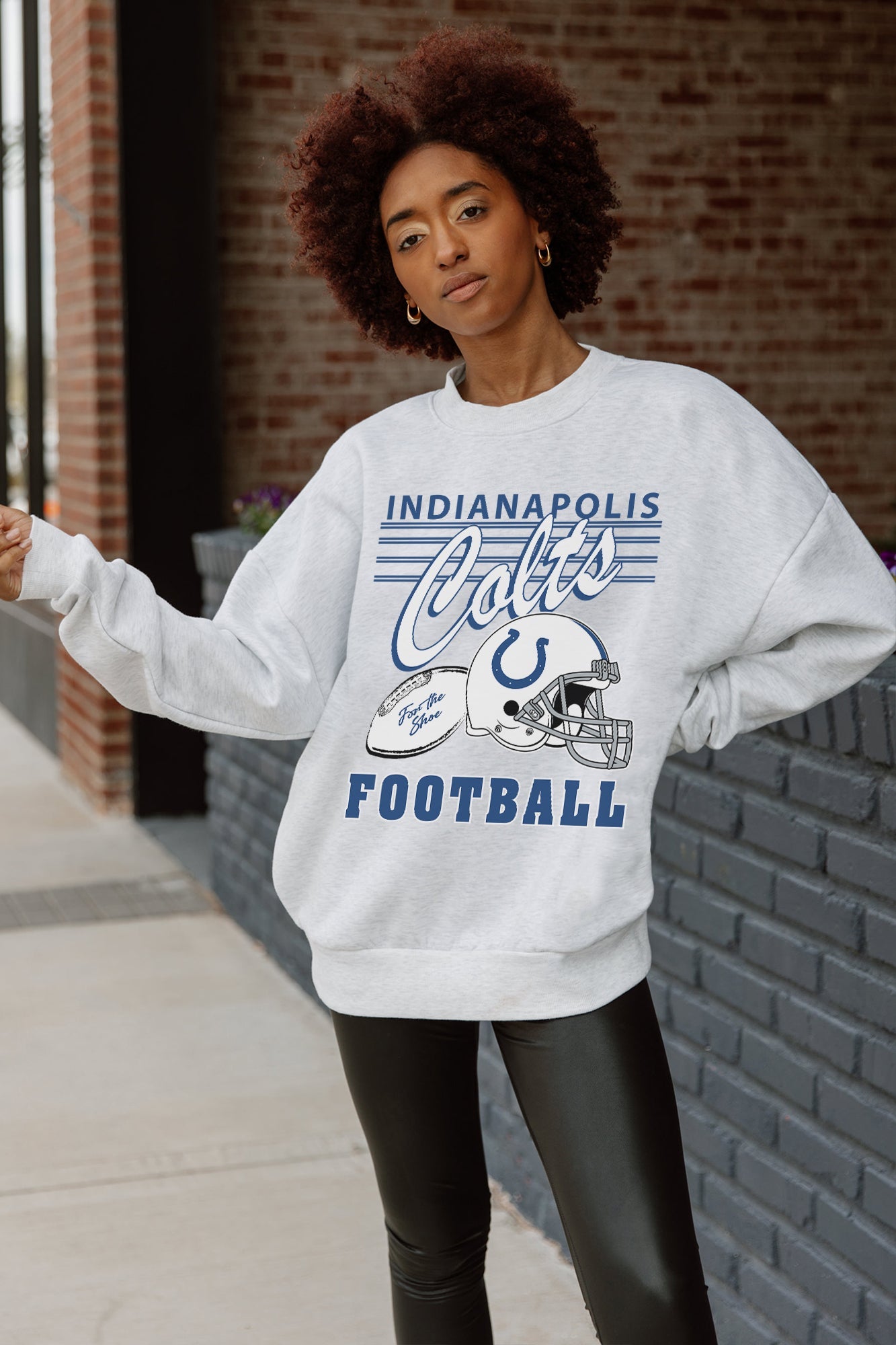 INDIANAPOLIS COLTS HOME TURF PREMIUM FLEECE CREWNECK PULLOVER