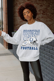 INDIANAPOLIS COLTS HOME TURF PREMIUM FLEECE CREWNECK PULLOVER