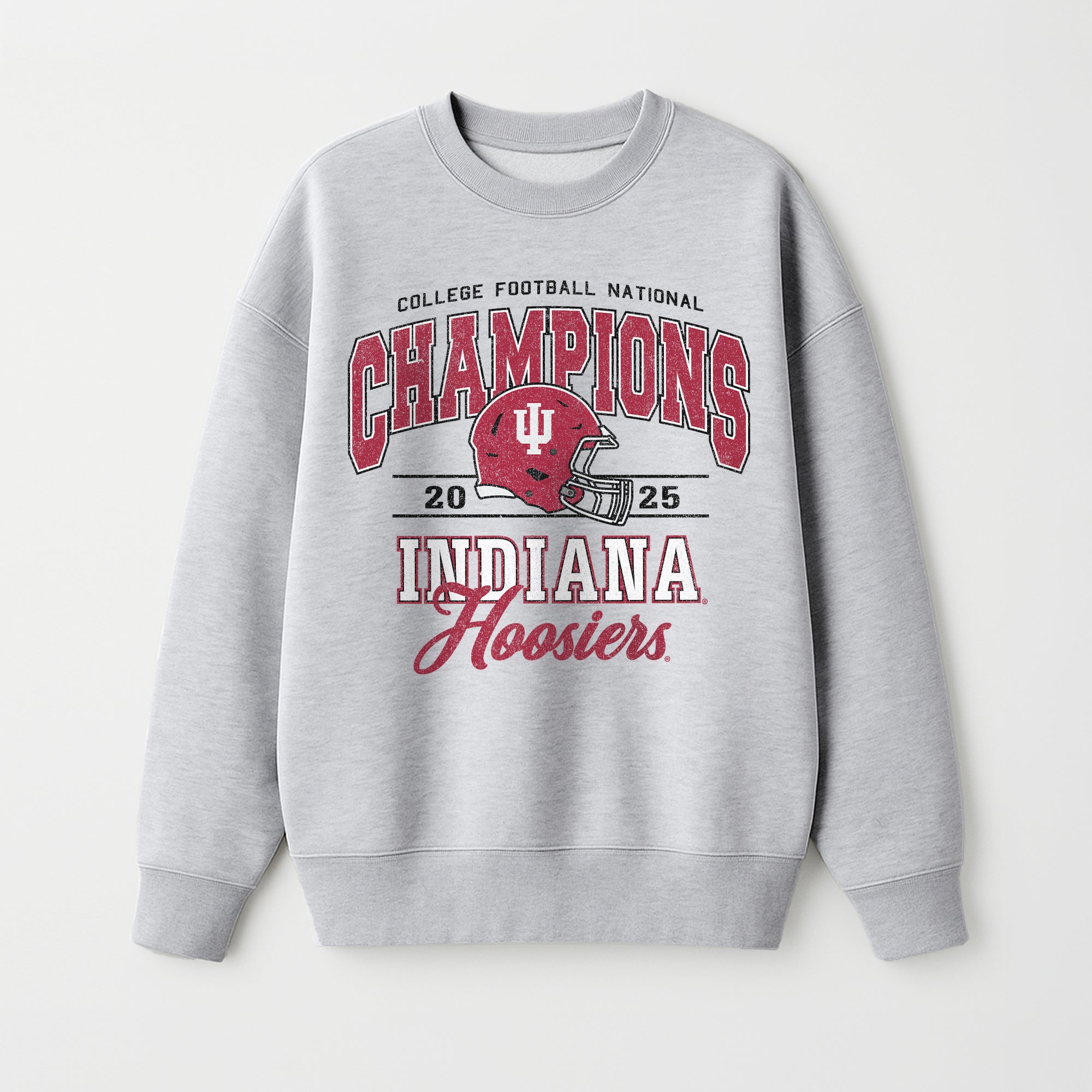 INDIANA HOOSIERS LEGACY PLAY PREMIUM FLEECE DROP SHOULDER CREWNECK PULLOVER