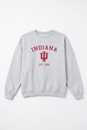 INDIANA HOOSIERS CAMPUS ENERGY PREMIUM FLEECE CREWNECK PULLOVER