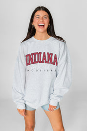 INDIANA HOOSIERS NEXT MOVE PREMIUM FLEECE UNISEX CREWNECK PULLOVER