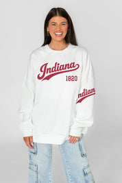 INDIANA HOOSIERS DAY ONE PREMIUM FLEECE UNISEX CREWNECK PULLOVER