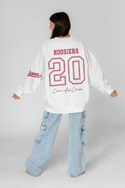 INDIANA HOOSIERS DAY ONE PREMIUM FLEECE UNISEX CREWNECK PULLOVER