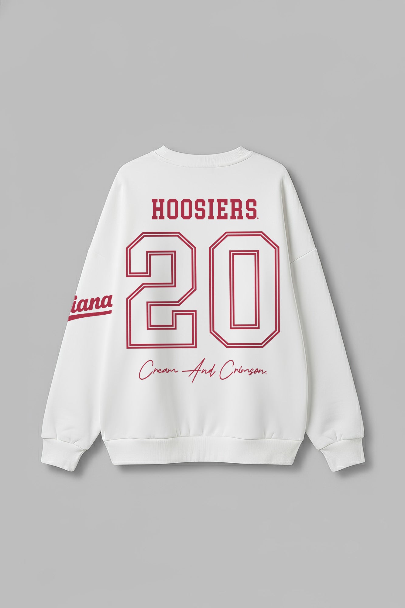 INDIANA HOOSIERS DAY ONE PREMIUM FLEECE UNISEX CREWNECK PULLOVER