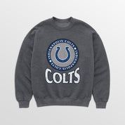 INDIANAPOLIS COLTS SATURDAY SEAL PREMIUM FLEECE DROP SHOULDER CREWNECK PULLOVER