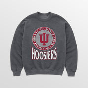 INDIANA HOOSIERS SATURDAY SEAL PREMIUM FLEECE DROP SHOULDER CREWNECK PULLOVER