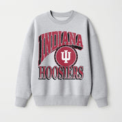 INDIANA HOOSIERS GAME ON PREMIUM FLEECE DROP SHOULDER CREWNECK PULLOVER