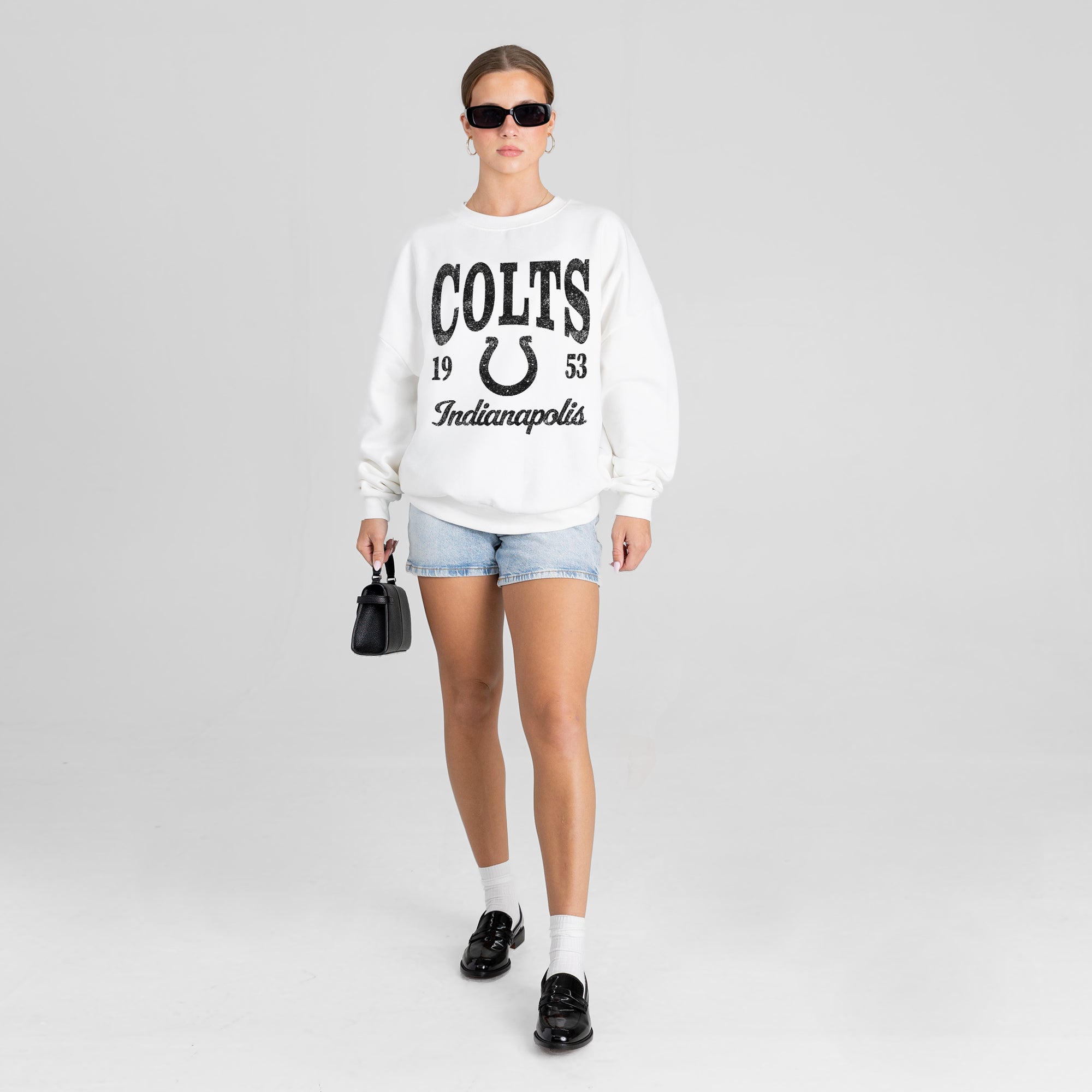INDIANAPOLIS COLTS PEAK SEASON PREMIUM FLEECE CREWNECK PULLOVER