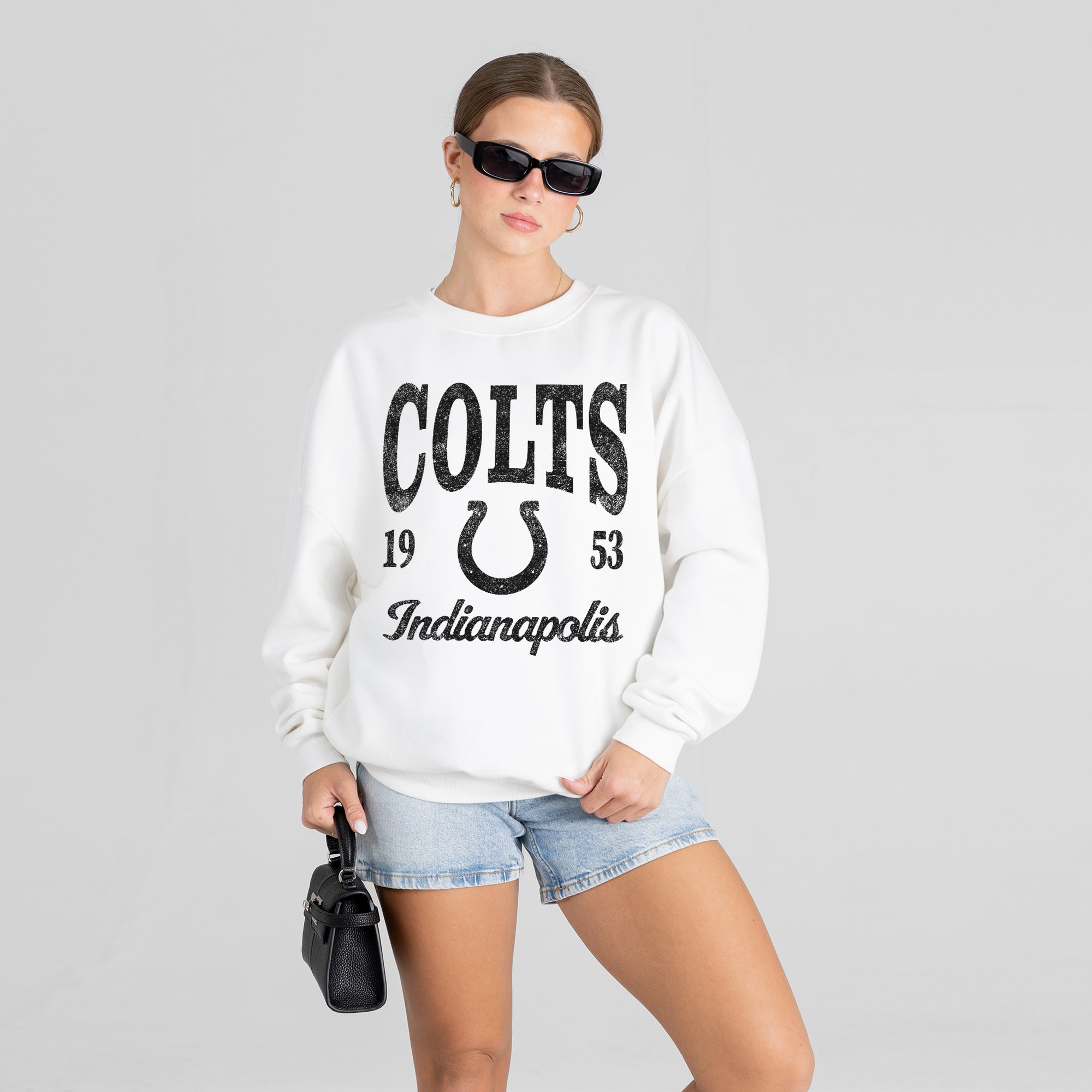 INDIANAPOLIS COLTS PEAK SEASON PREMIUM FLEECE CREWNECK PULLOVER