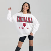 INDIANA HOOSIERS Freestyle Fleece Drop-Shoulder Pullover