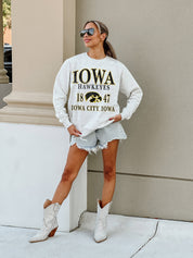 IOWA HAWKEYES Allegiance Fleece Drop-Shoulder Pullover
