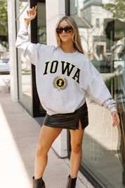 IOWA HAWKEYES TRADITION REFINED PREMIUM FLEECE CREWNECK PULLOVER
