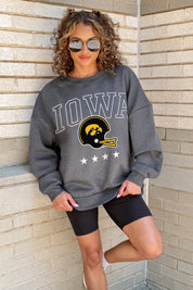 IOWA HAWKEYES RISING STAR PREMIUM FLEECE CREWNECK PULLOVER