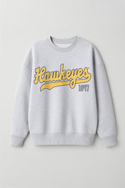 IOWA HAWKEYES CLASSIC WIN PREMIUM FLEECE CREWNECK PULLOVER