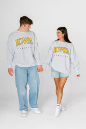 IOWA HAWKEYES NEXT MOVE PREMIUM FLEECE UNISEX CREWNECK PULLOVER