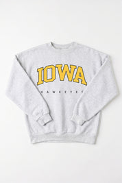 IOWA HAWKEYES NEXT MOVE PREMIUM FLEECE UNISEX CREWNECK PULLOVER