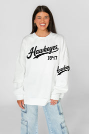 IOWA HAWKEYES DAY ONE PREMIUM FLEECE UNISEX CREWNECK PULLOVER