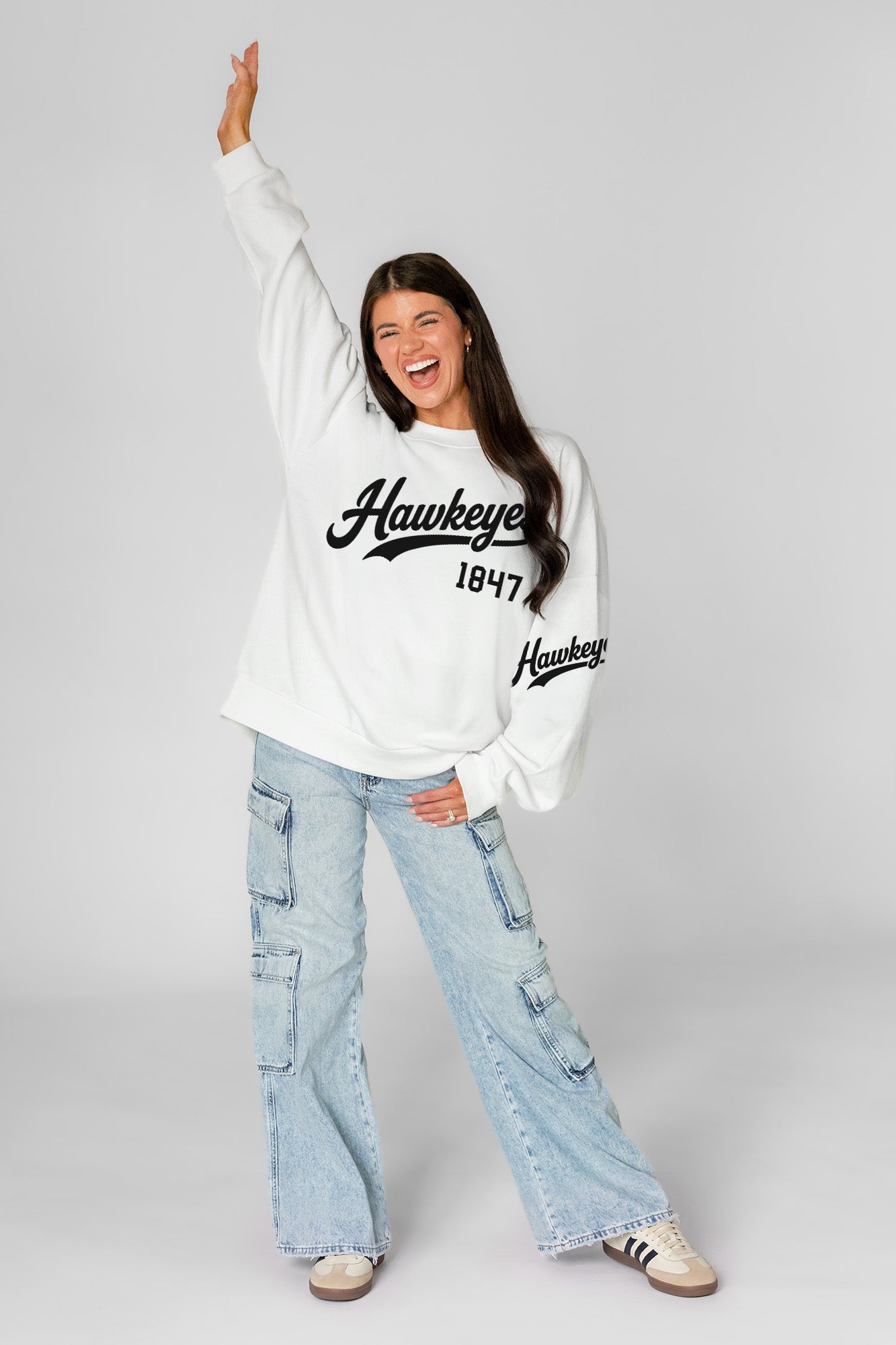 IOWA HAWKEYES DAY ONE PREMIUM FLEECE UNISEX CREWNECK PULLOVER