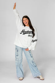 IOWA HAWKEYES DAY ONE PREMIUM FLEECE UNISEX CREWNECK PULLOVER