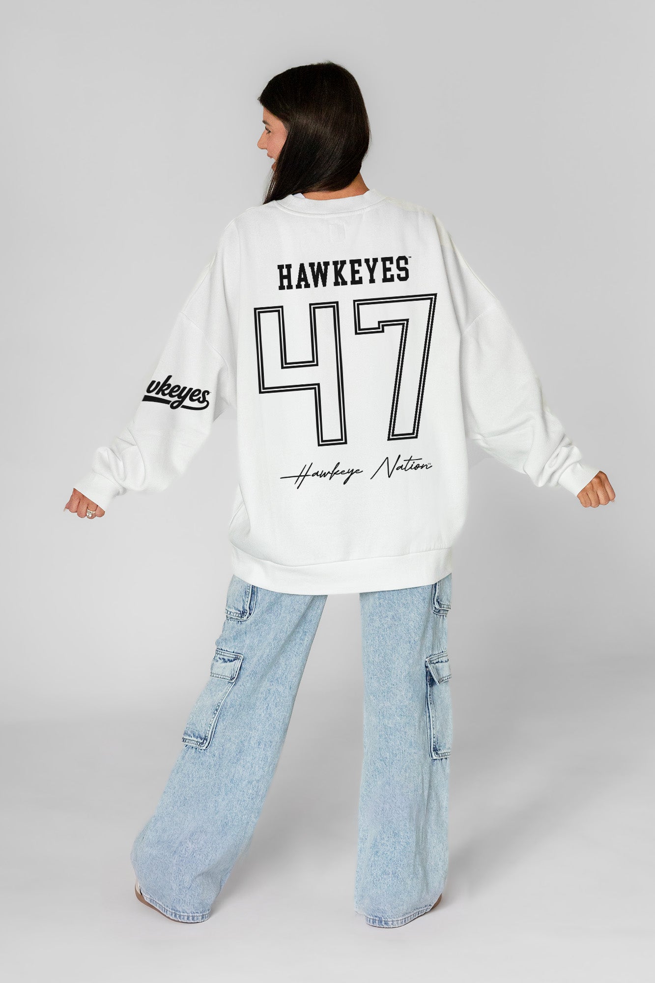 IOWA HAWKEYES DAY ONE PREMIUM FLEECE UNISEX CREWNECK PULLOVER